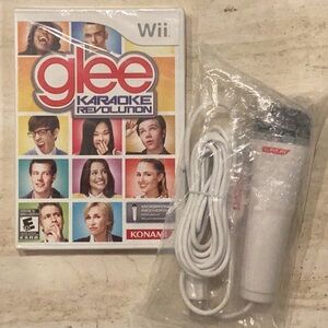 Karaoke Revolution Glee Nintendo Wii Game & Microphone Brand New Factory Sealed